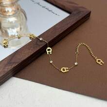 1pc Fashion Versatile Horseshoe Rhinestone Bracelet, Hypoallergenic & Fade-Resistant Women Bracelet, Suitable For Daily Wear And Various Occasions - CL-4891 - View 4