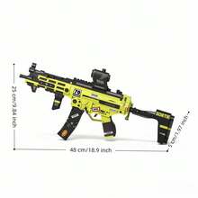 Cyberpunk Style Creative Tactical Weapon Brick Model, Available In Purple, Pink And Green Color Schemes, Realistic Vector Firearm Design With Magazine And Sight Details, Collectible Construction Blocks Suitable For Enthusiasts, Room Decor And Birthday Gifts - Light Machine Gun Model - View 6