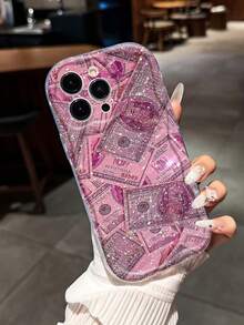 这款镶钻美元图案手机壳兼容苹果 17、16 Pro Max、14、13、12、11 Pro Max、XS Max、X、XR、8、7、Plus、Mini 等机型，可作为生日礼物、送给女友、男友或自用。 - 彩色 - 查看 3