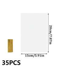 35/70 túi bóng kính kèm dây buộc xoắn vàng, túi nhựa OPP trong suốt dùng để trưng bày quà tặng, quà lưu niệm tiệc tùng, quà cưới và quà sinh nhật. - Xem 14
