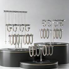 1pc Transparent Acrylic Jewelry Organizer Rack, Dual-Function As Bracelet Holder, Suitable For Necklaces, Rings, Watches Display And Jewelry Storage, Home Decor - Multicolor - View 5