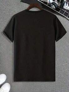 Blusas Bonito  Camiseta Casual con Estampado de Girasol, Mariposa y Corazón - Tejido suave 100% algodón, cuello redondo, mangas cortas, lavable a máquina. 100% Cotton Blusas Para Mujer Casual - Negro - Ver 4