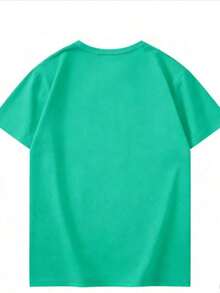 Camiseta de Verano para Mujer, Camiseta Negra Lisa de Corte Holgado para Mujer, Camiseta de Estética Gótica con Gráficos de Cabra y Chica en un Mundo Misterioso del Bosque, Tops de Moda Juvenil y Alternativa, Blusas Hermosas y Elegantes, Ropa Urbana de Verano, Camisetas Lindas para Salir y Jugar, Unisex para Uso Urbano. - Verde - Ver 2