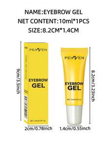1 pieza Gel de cejas 4D, con sujeción duradera, ligero y resistente al agua, fijación de 24 horas, fórmula transparente de larga duración - transparente - Ver 7
