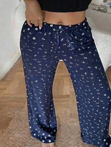 Women's Solid Color Casual Pajama Pants, Lightweight Trousers Suitable For Spring/Summer And All Seasons, Comfortable Homewear - Multicolor - View 2