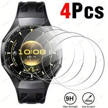 Bộ 4 miếng dán màn hình cường lực, tương thích với Watch GT4, GT5, GT6 (46mm và 41mm) cũng như GT5 Pro và GT6 Pro (42mm và 46mm). Đặc điểm nổi bật: Chống trầy xước, phủ toàn màn hình, độ cứng 9H+ và vừa khít. - 4 chiếc cho đồng hồ Watch GT4/5/6-46mm - Xem 3