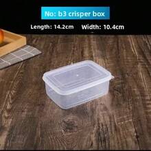 Caja de almacenamiento de cocina rectangular transparente de plástico de calidad alimentaria para refrigeración de frigorífico, caja de conservación de frescura de uso comercial - Tamaño máximo transparente (capacidad aproximada de 8.2 litros) - Ver 13