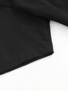 Camiseta casual de talla grande para mujer, "I'm That Auntie", deportiva y casual, camiseta estampada de cuello redondo, cómoda y holgada para el uso diario, adecuada para todas las estaciones, lavable a máquina, ropa de mujer para el Día de San Valentín, atuendo para citas, atuendo sexy. - Negro - Ver 6