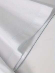 Men's T-Shirt, 100% Printed, Comfortable And Simple, Solid Color, Casual Style - White - View 4