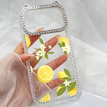 スマホケースラインストーンフレーム猫耳透明ケースキラキラ女性向けスマホケース傷防止カメラレンズ保護耐衝撃クリア/ラインストーン付き/ソフトTPU苹果17proMax/17pro/17/11/12/13/14/15/15Pro/15PluS/15ProMax/16/16Pro/16PluS/16ProMax/高級感おしゃれインスタ映えかわいい/レトロ/ガーリー - 灰色 - チェックする 4