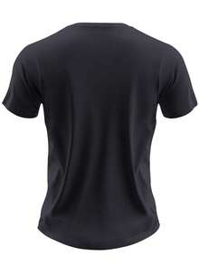 Camiseta con un momento de bateo de béisbol, perfecta para hombres, diseño casual de manga corta ideal para el verano - Gris Oscuro - Ver 2