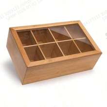 Bamboo Multifunctional Storage Box, Suitable As Gift For Friends And Girlfriends - Bamboo Wood Color - View 3