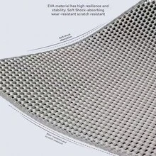 1.2厘米厚防水猫砂垫，双层可水洗猫砂收集垫，适用于小型、中型和大型猫砂盆 - 灰色 - 查看 6