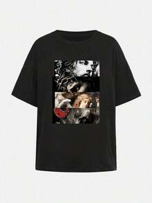 Amo la mia ragazza cougar. Maglietta divertente con grafica per uomo. Regalo per il tuo fidanzato. - nero - Visualizzare 4