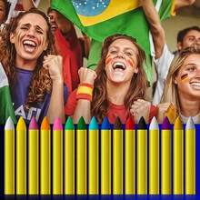 16 Colors Washable Face Painting Crayons, Easy To Apply Face Painting Sticks Suitable For Party And Holiday Makeup - Multicolor - View 3