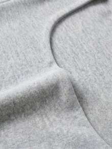 Blusa de manga corta y cuello redondo casual y elegante, adecuada para uso diario, ir al trabajo y salir, primavera/verano - Gris Claro - Ver 8