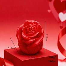 1pc Rose Shaped Scented Candle, Smokeless Candle For Home Decor, Room Decor, Bedroom, Party, Dining Table, Kitchen, Romantic, Party, Candlelight, Gift Candle, Holiday Decoration - 1PC - View 5