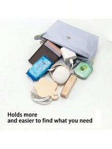 Small Handbag Insert Organizer Pouch, Suitable For Mini Handbags, Tote Bags, Etc. To Organize And Store Items Inside Festival Graduation Teacher Appreciation Gifts Gift Beach Essentials Accessories - Beige - View 6