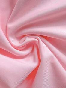 Conjunto de traje de baño tipo tankini de 3 piezas de unicolor, diseño de tirantes anchos con aros para un soporte cómodo, estilo de playa de moda, perfecto para fiestas de playa y piscina en verano Blanco - Rosa - Ver 7