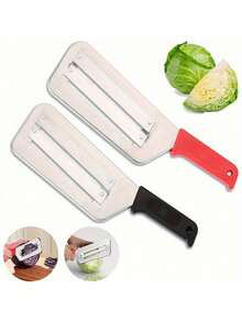 1 pieza Juego de herramientas de cocina, cuchillo de doble hoja para verduras, rebanador, picador, pelador, cortador de frutas y verduras - Multicolor - Ver 3