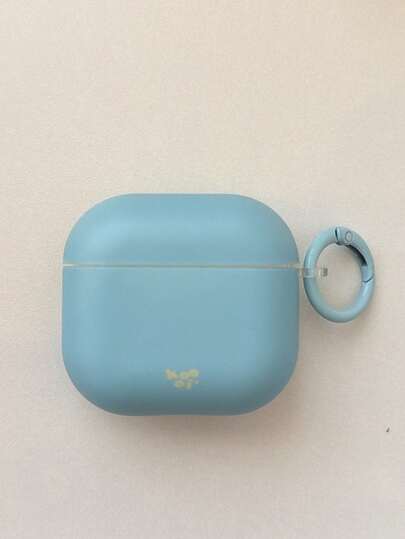 Ốp lưng bảo vệ màu trơn mờ tối giản, tương thích với Apple 4, 2, Bluetooth không dây, 3 Pro, thiết kế hình cô gái dễ thương, chống rơi vỡ.