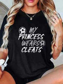 Camiseta 100% Algodón para Papá o Mamá Futbolero - Estilo Urbano Vintage Unisex, Camiseta de Manga Corta de Algodón Puro con Cuello Redondo - Negro - Ver 1