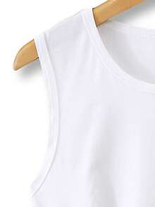 Disney Mickey Mouse Series Print, Women's Round Neck Casual Tank Top, Slightly Stretchy, Opaque, Easy Care Material, Suitable For Outdoor Sports And Daily Wear - White - View 5