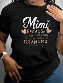 1 camiseta casual de manga corta para mujer, 100% algodón grueso - cuello redondo cómodo, camiseta suave y bonita, 180g 100% algodón. - Negro - Ver 2