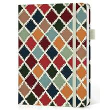 Lined Journal Notebook For Women & Men, Hardcover Leather Journal For Writing, A5 College Ruled Notebook For Work & Note Taking, Perfect For Office School Home Supplies, 160 Pages, Butterfly - B-retro Argyle - View 8