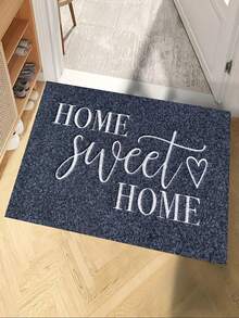 1 Welcome Doormat, Doorstep Mat, Machine Washable, Made Of Crystal Velvet Material, Machine Washable, Suitable For Home, Kitchen, Living Room, Bedroom Decoration Mats - A - View 1