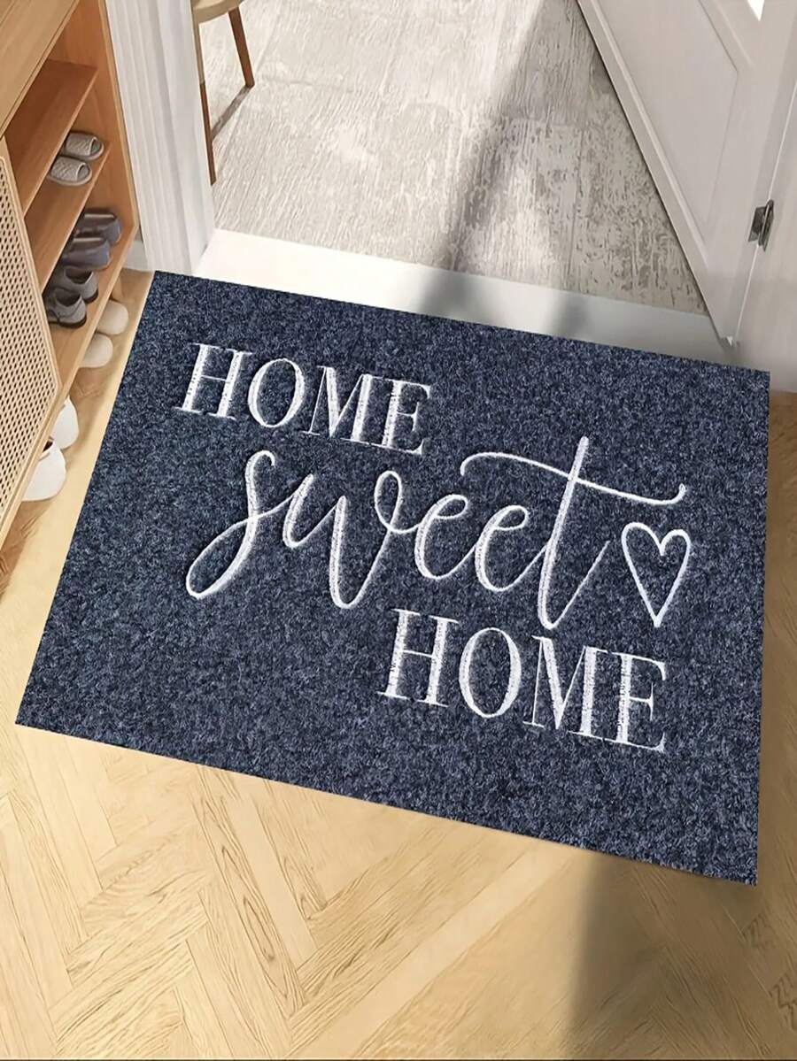 1 Welcome Doormat, Doorstep Mat, Machine Washable, Made Of Crystal Velvet Material, Machine Washable, Suitable For Home, Kitchen, Living Room, Bedroom Decoration Mats - A - View 1