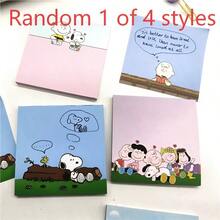 1pc Snoopy Sticky Notes, Portable Book Index Tabs, School & Office Supplies, Cute Bookmark Sticky Notes Suitable For Gift Packaging And Party Decoration - Multicolor - View 6