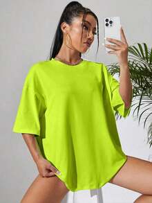 Solid Color T-Shirt - Vert - View 4