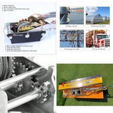 4 Ton Dual Gear Power Puller Heavy Duty 2 Hook Cable Puller Hand Winch UK - A - View 3