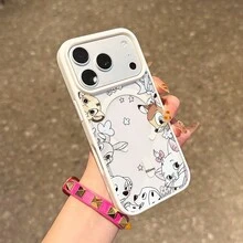 Disney手機殼－可愛設計包含小鹿斑比、兔仔跳跳、瑪麗貓、101忠狗、小飛象卡通角色，兼容MagSafe磁吸充電。兼容機型：iPhone 18 Pro、18 Pro Max、Galaxy S26、S25 EDGE、S25 Ultra、S24 Plus、S23 Ultra、S22、17 Air、16 Pro Max、17 Pro、16 Plus、15 Pro、17 Pro Max、15 Plus、14 Pro、14 Plus、12 Pro、13 Pro。壓克力材質，防震保護殼。 - 白色 - 查看 5