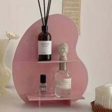 Hộp đựng đồ để bàn 2 tầng bằng acrylic sang trọng - Trưng bày nghệ thuật cho mỹ phẩm, nước hoa và tinh dầu thơm - Trắng/Đen - Nhiều màu - Xem 5