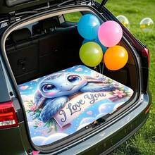 1 Piece Cartoon Stitch Pattern SUV Trunk Mat - Cute Design, Easy To Clean, Protects The Interior, Stylish And Durable, Suitable For Home Use - 1* - View 3