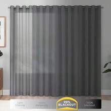 ECLIPSE - Forro térmico Opaco Liso Minimalista para Cortinas de Ventana con Ganchos para Cortinas Juego de 2 Paneles , 27 x 80 Pulgadas, Color Blanco - Blanco - Ver 3