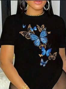 Women T-Shirts - Black - View 7