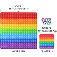 3D Magic Cube Irregular Flip Puzzle Anti Stress Office Stress Reliever - Big Size (100 Bubbles) - View 5
