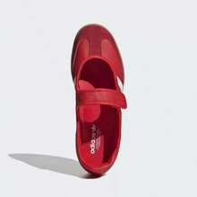 Giày thể thao nữ Adidas Clover SAMBA JANE kiểu Mary Jane màu bạc, cổ chữ T. - Đỏ - Xem 4