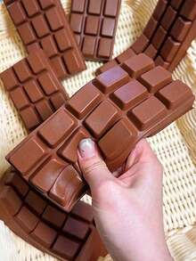 Chocolate Squeeze Toy, Stress Relief Slow Rebound Toy, Soft Rubber Stress Relief Toy, Small Office Stress Relief Gadget, Student Relaxation Toy, Creative Desktop Stress Relief Decor, Adult Stress Relief Toy, Squeeze Vent Toy, Soft Touch Stress Relief Toy, Holiday Party Small Gift, Friend Gift, Stress Relief Healing Toy, Daily Relaxation Squeeze Toy, Portable Stress Relief Small Toy - Multicolor - View 1