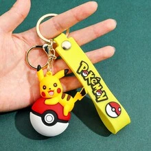 Hasbro 1pc Pokeball Keychain Set, Eevee Plush Keychain, Anime Collectible Keychain Suitable For Bags, Backpacks, Gifts - Multicolor - View 13