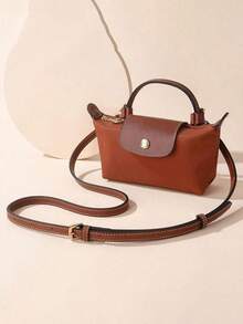 Adjustable Leather Replacement Shoulder Strap Set, Suitable For Women Handbags And Clutches - Brown - View 3