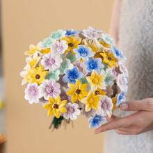 Ceramic Flower Garden Stakes, Flower Decorative Plant Picks - 1pc Light Green 25CM 4CM - View 5