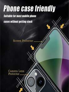 kamyuurs Bộ 3 miếng dán màn hình cường lực viền đen phủ toàn màn hình, tương thích với iPhone 17 Pro Max/17 Air/17Pro/17/17e/16 Pro Max/16 Pro/16 Plus/16e/16/15 Pro Max/14 Pro/13/12 Mini/11/Xs Max/Xr/7/8/Plus, chống bám vân tay, chống sốc, chống trầy xước, quà tặng ngày lễ, bảo vệ quyền riêng tư hàng ngày. - màu đen - Xem 8