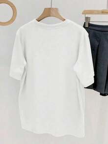 Blusa casual y cómoda, camiseta bordada con cerezas, primavera/verano - Blanco 3 - Ver 2