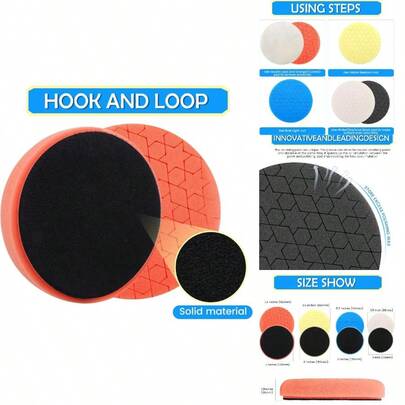 IPELY 6 Pcs Buffing Pads, Polishing Pads, Buffer Pads For Polishing And Waxing