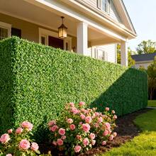 2pcs Artificial Evergreen Ivy Privacy Fence Panels, Realistic Outdoor Faux Green Screens, Easy Installation, All-Weather Durable, Suitable For Balcony Pool Fence, Low Maintenance Year-Round Home Decor, Spring/Summer Fake Plants - Green - View 1