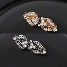 2Pcs/4Pcs Set Elegant High-End Buttons, Fur Coat Decorative Buttons With Rhinestone Decoration, Suitable For Capes, Jackets, Coats, Trench Coats And Shawls, Invisible Sewing Hole Design, Traditional Cheongsam Buttons - Multicolor - View 12
